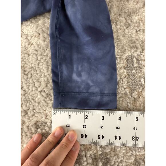 Lululemon Size 4 Abstract Ankle Pull On Leggings Blue Outdoor Pants - Picture 8 of 10